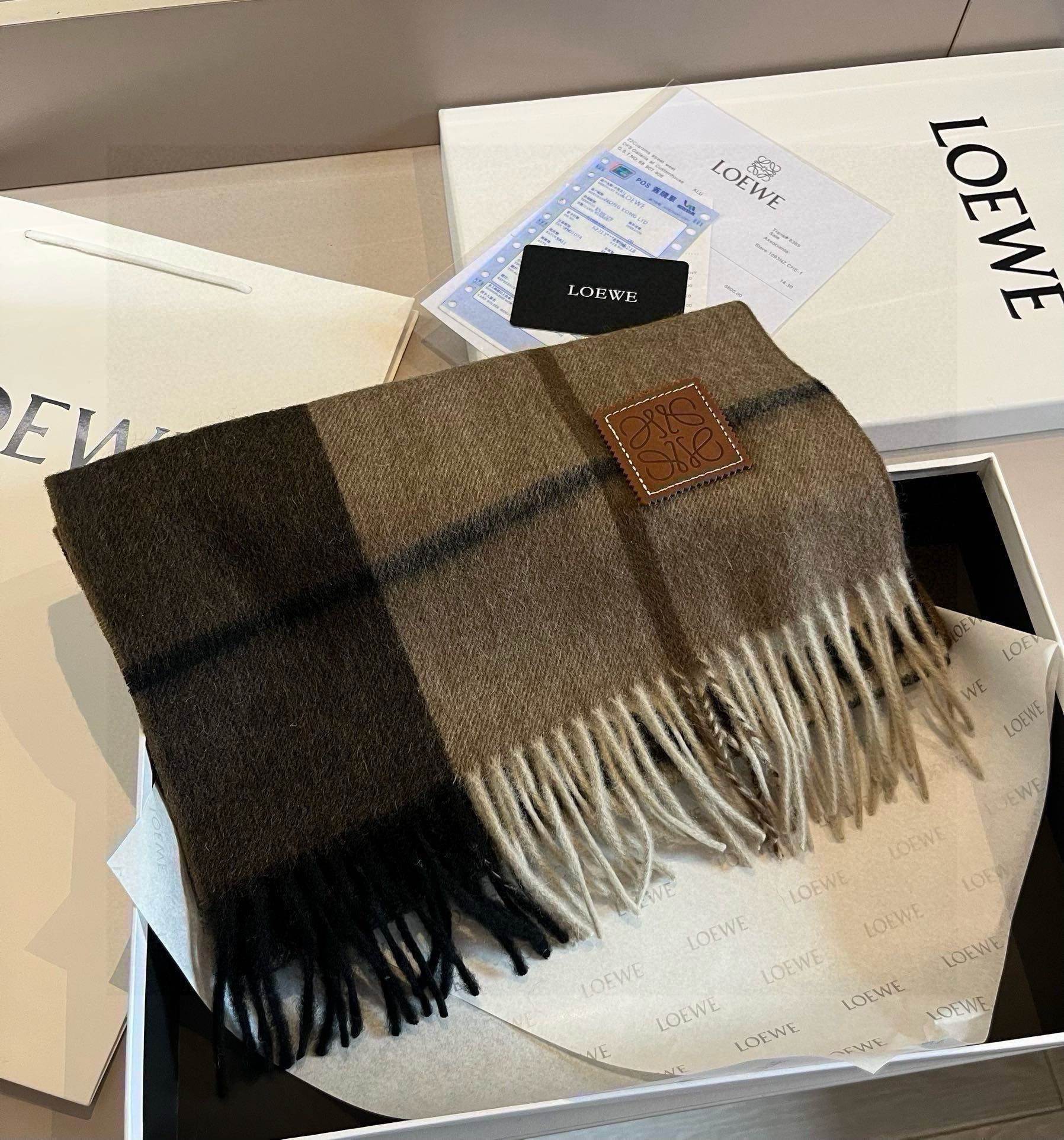 LOEWE 26S SCARF 180 IN CASHMERE 481050