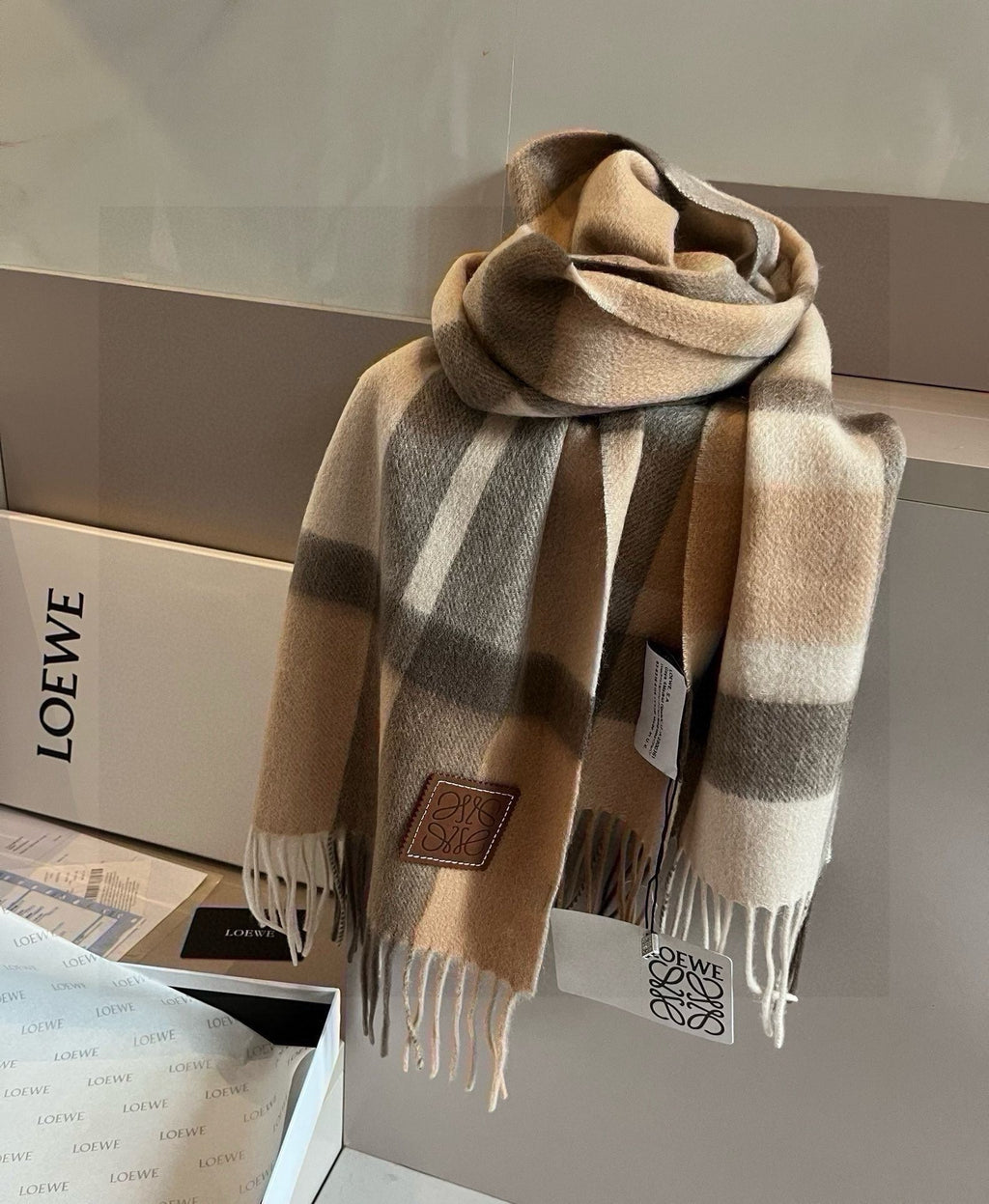 LOEWE 26S SCARF 180 IN CASHMERE 481051