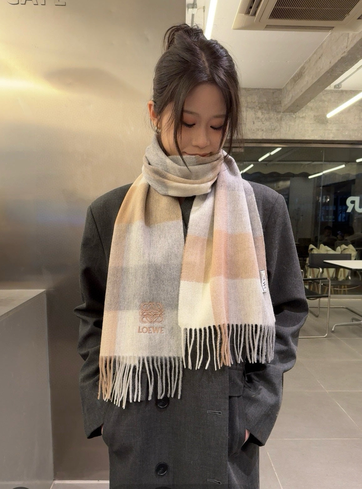 LOEWE 26S SCARF 180 IN CASHMERE 481060