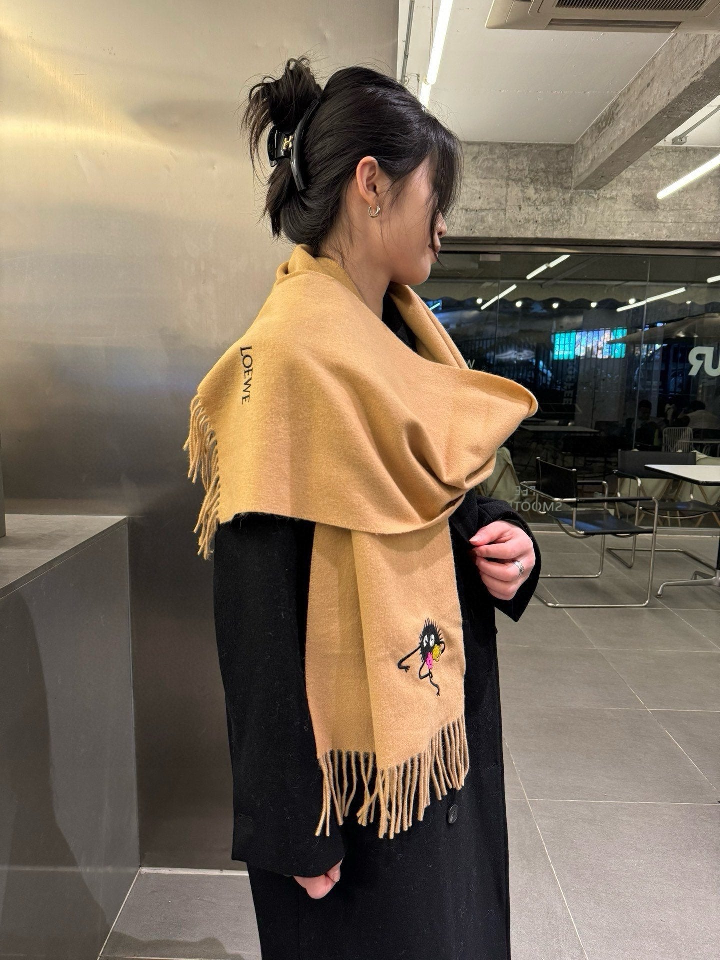 LOEWE 26S SCARF 180 IN CASHMERE 481065