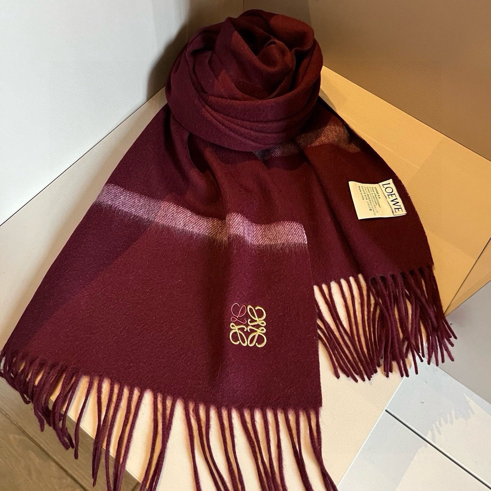 LOEWE 26S SCARF 180 IN CASHMERE 489748