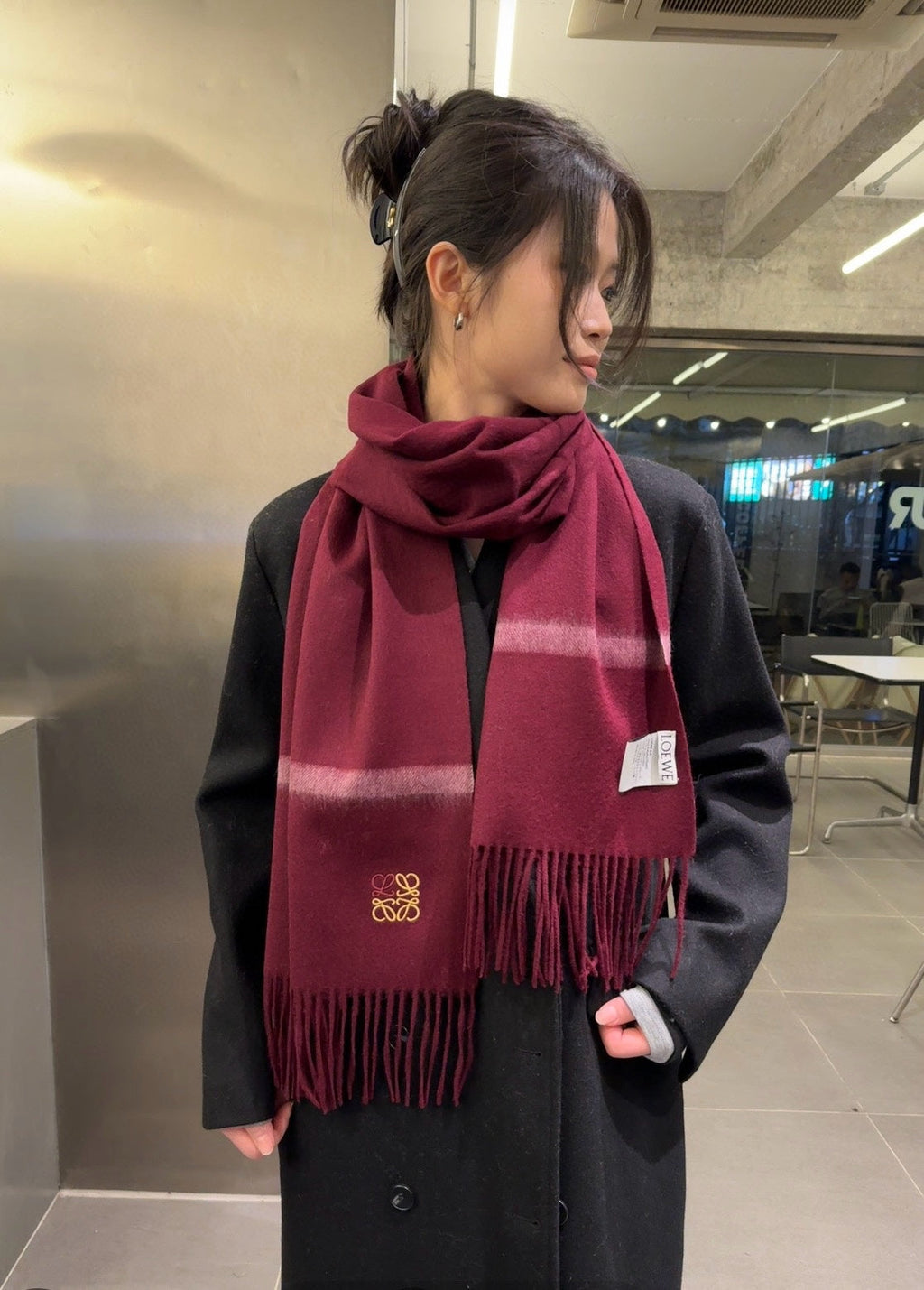 LOEWE 26S SCARF 180 IN CASHMERE 489748