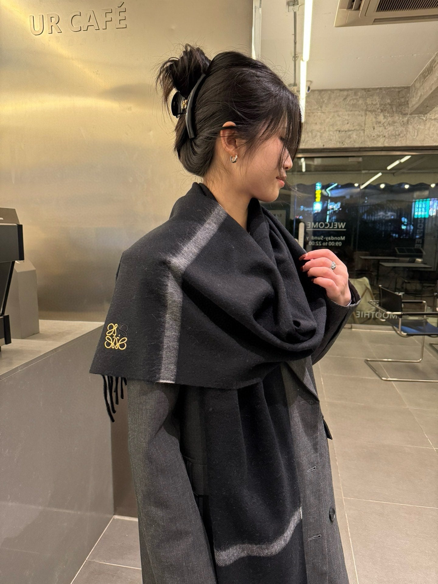 LOEWE 26S SCARF 180 IN CASHMERE 489750