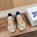 BURBERRY 26S SNEAKERS IN BEIGE FABRIC PLAID