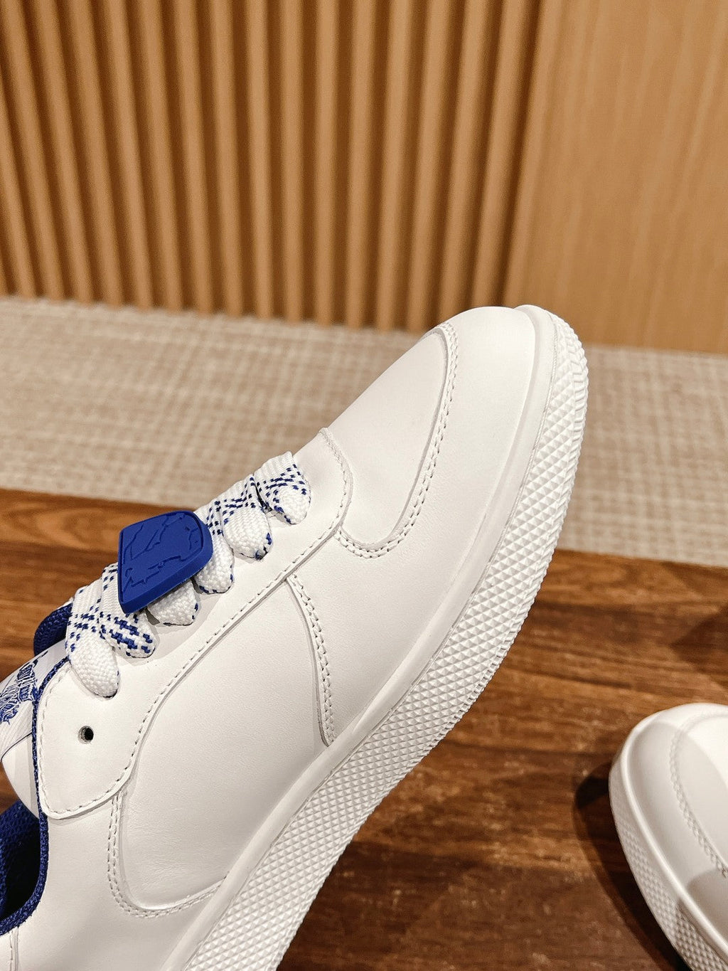 BURBERRY 26S SNEAKERS IN WHITE CALFSKIN