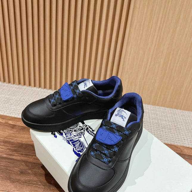 BURBERRY 26S SNEAKERS IN BLACK CALFSKIN