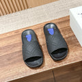 BURBERRY 26S SLIDE SANDALS IN BLACK CALFSKIN