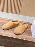 ALO 25S MULE IN LIGHT BROWN SUEDE