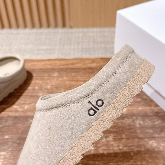ALO 25S MULE IN SOFT BEIGE SUEDE