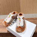 LOEWE 26S BALLET RUNNER 2.0 IN BROWN SHEARLING