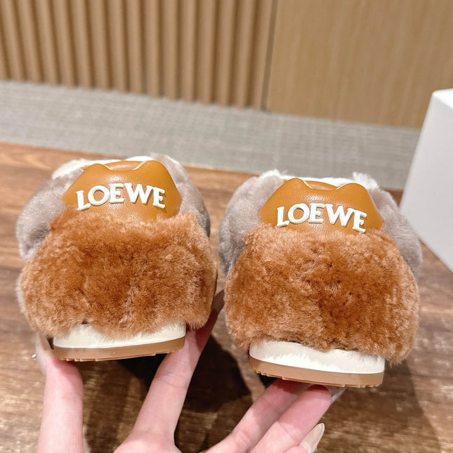 LOEWE 26S BALLET RUNNER 2.0 IN BROWN SHEARLING