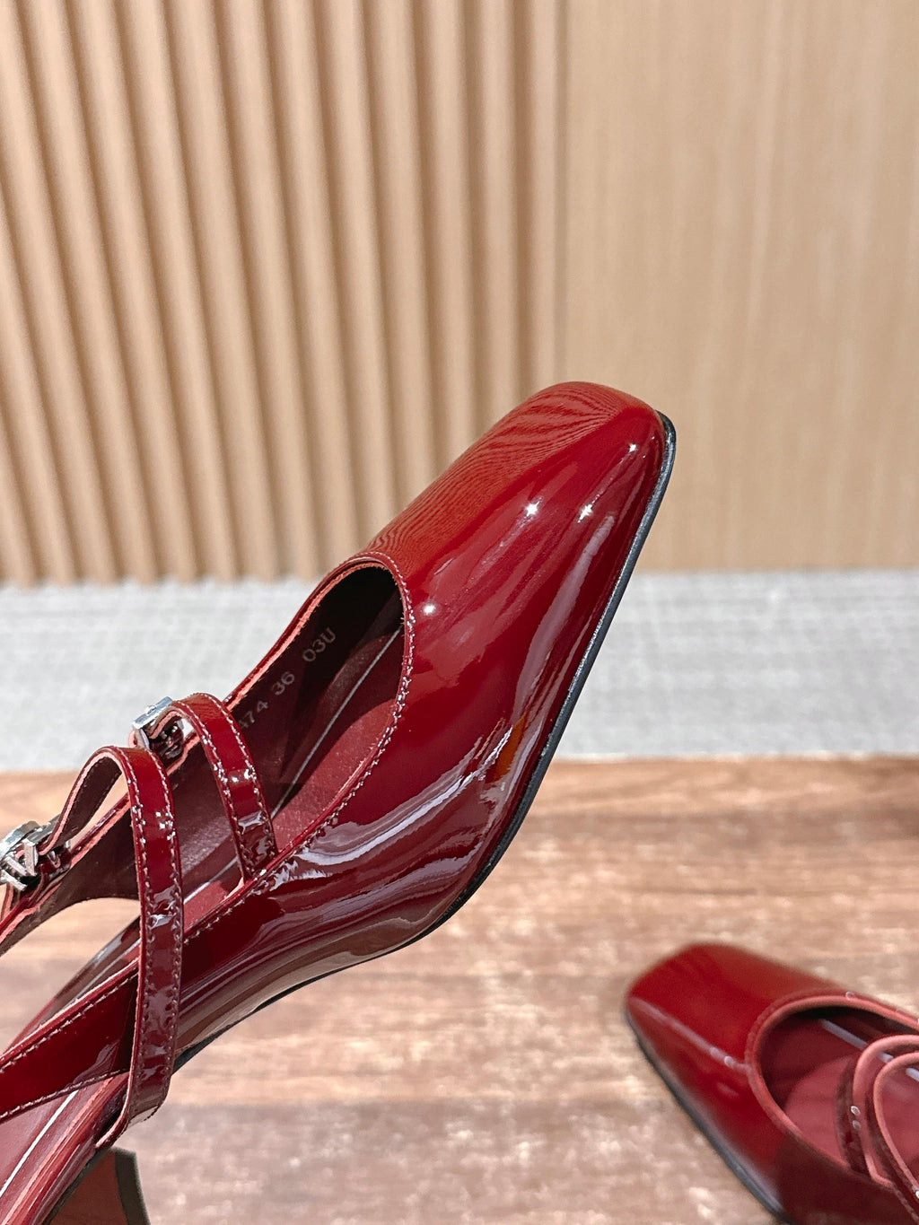 GUCCI 26S BLOCK-HEEL SLINGBACK PUMPS 45 MM IN RED CALFSKIN