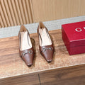 GUCCI 26S VITTORIA PUMPS 60 MM IN BROWN LAMBSKIN