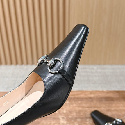GUCCI 26S VITTORIA PUMPS 60 MM IN BLACK LAMBSKIN