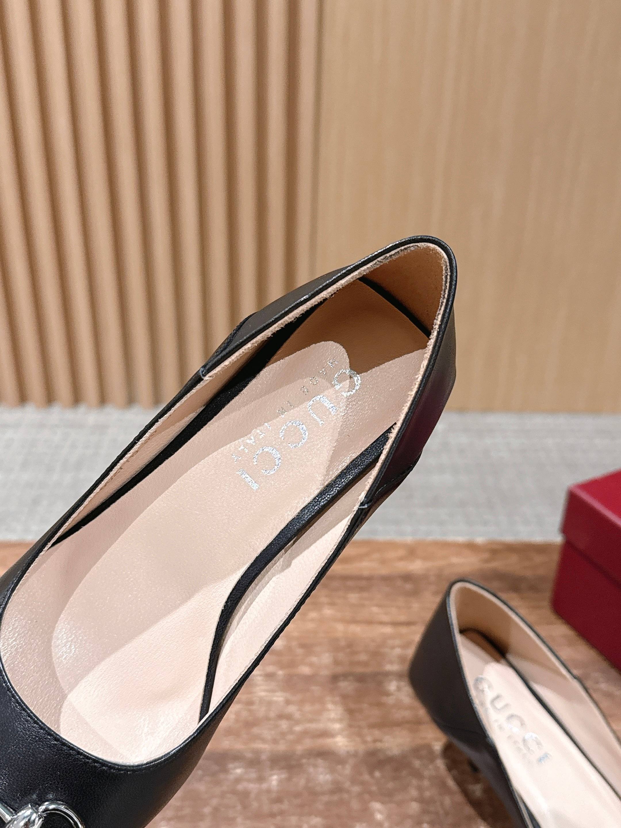 GUCCI 26S VITTORIA PUMPS 60 MM IN BLACK LAMBSKIN