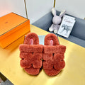 CHYPRE SANDAL IN BRONZE BROWN SHEARLING