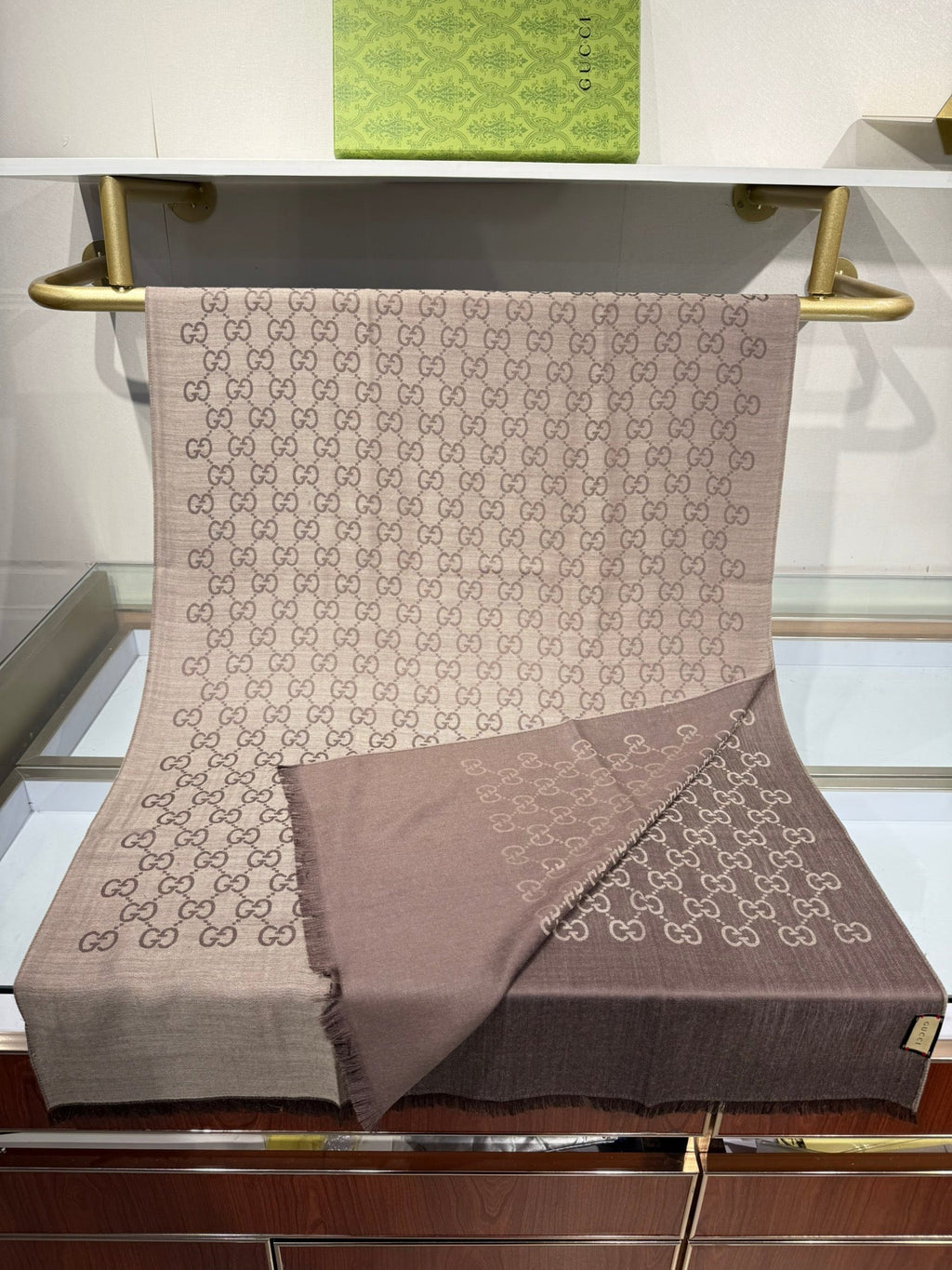 GUCCI 25S SCARF 200 IN CASHMERE SILK 706563
