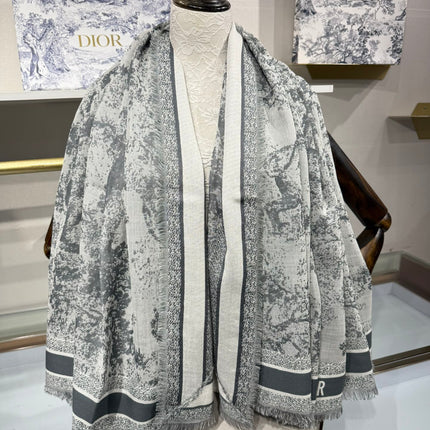 DIOR 26S SCARF 140 IN CASHMERE AND SILK 513696