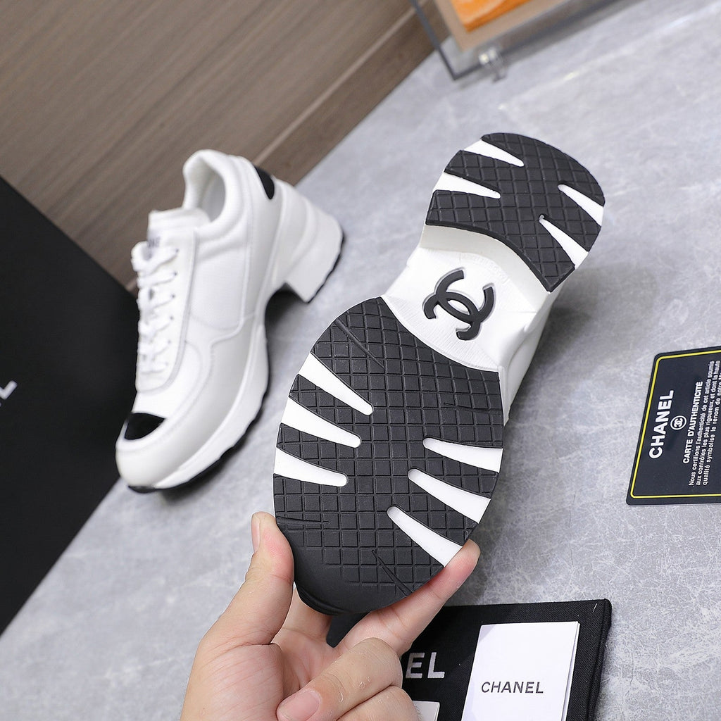 CC HIGH SNEAKERS IN WHITE MESH AND CALFSKIN