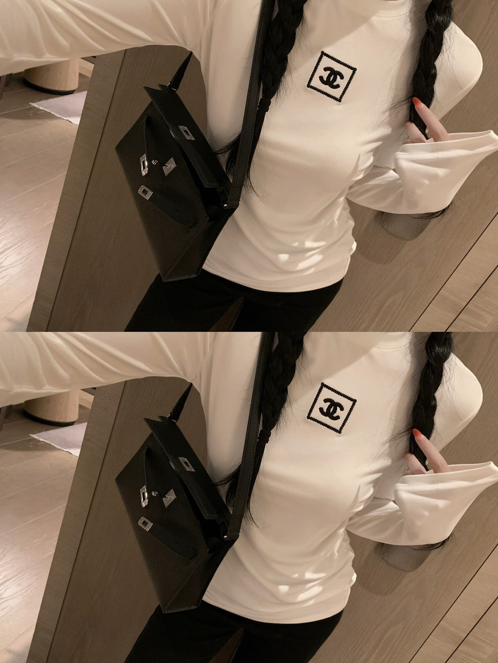 CHANEL 25S LONG SLEEVE T SHIRT STYLE 104