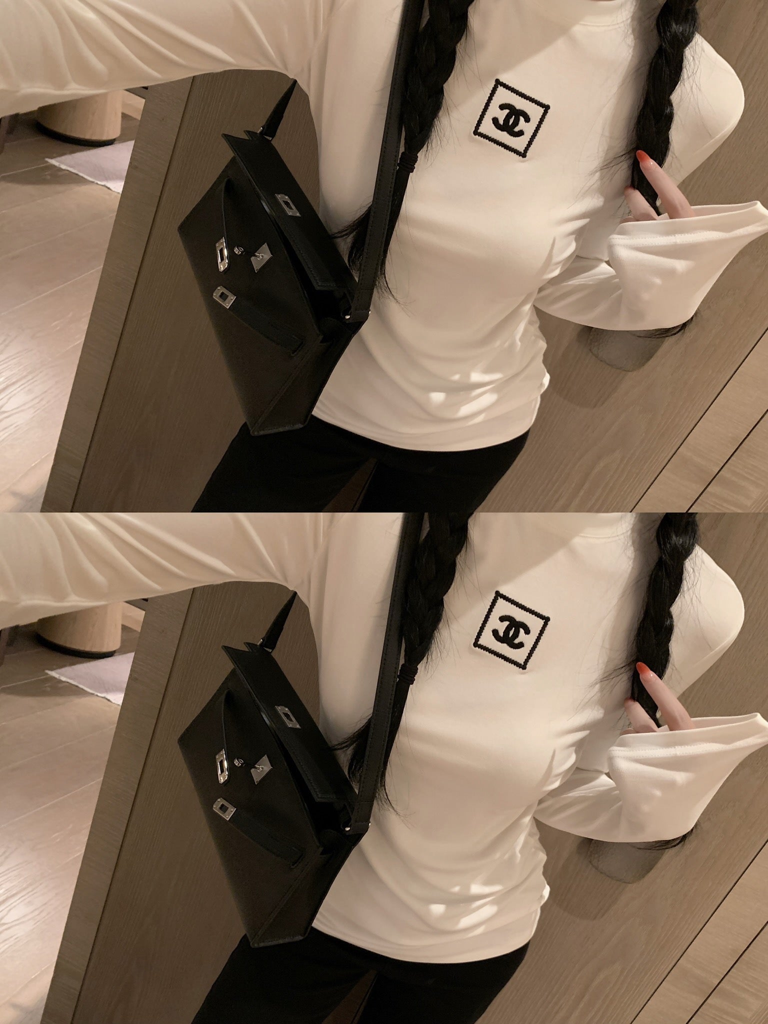 CHANEL 25S LONG SLEEVE T SHIRT STYLE 104