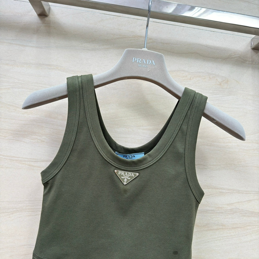 PRADA 26S CREW NECK TANK TOP 656