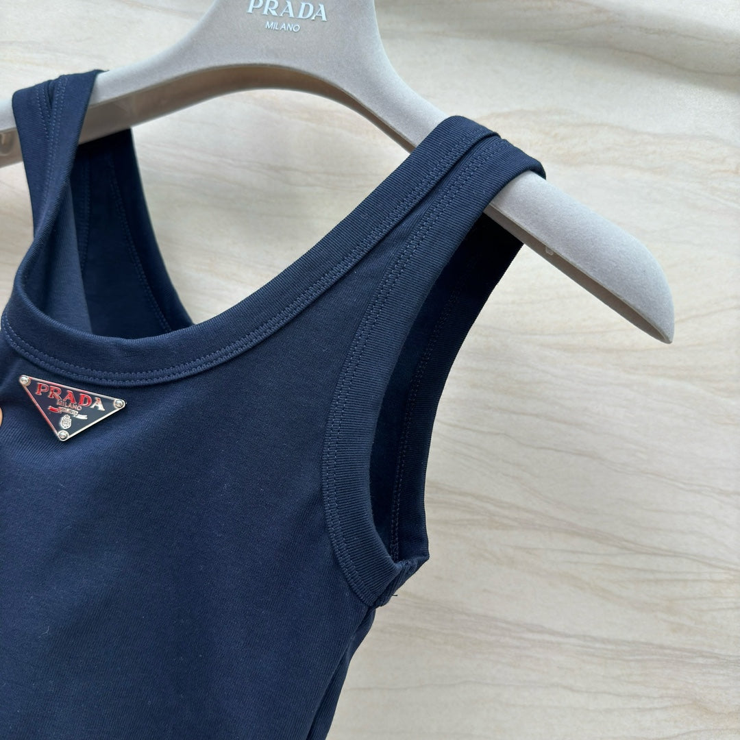 PRADA 26S CREW NECK TANK TOP 657