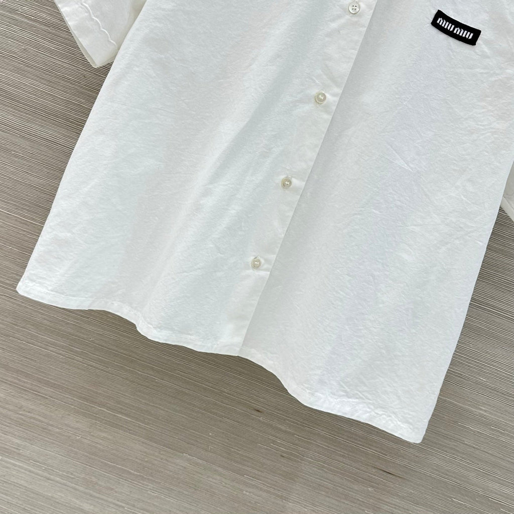 MIUMIU 26S SHORT-SLEEVE SHIRT STYLE 1113