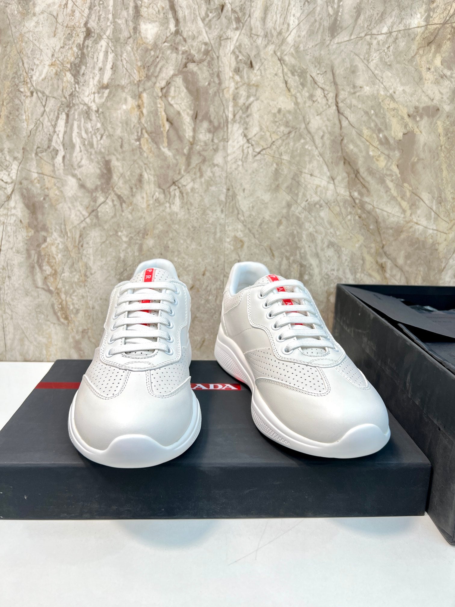 PRA AMERICA'S CUP SOFT RUBBER AND BIKE FABRIC SNEAKERS WHITE