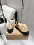 ALO 25S SALOMON AERO GLIDE 3 IN DARK BEIGE AND BLACK SUEDE