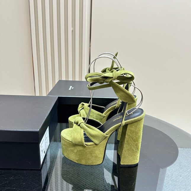 BIANCA PLATFORM SANDALS IN LIMERICK SUEDE