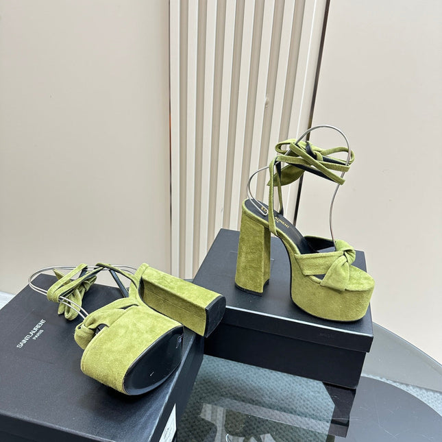 BIANCA PLATFORM SANDALS IN LIMERICK SUEDE