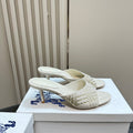 BURBERRY 26S HIGH-HEELED SANDALS 70 MM IN CREAM WHITE CALFSKIN AND SUEDE