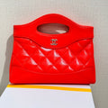 CHANEL 25S SHOPPING BAG 20 CM IN BRIGHT RED LAMBSKIN