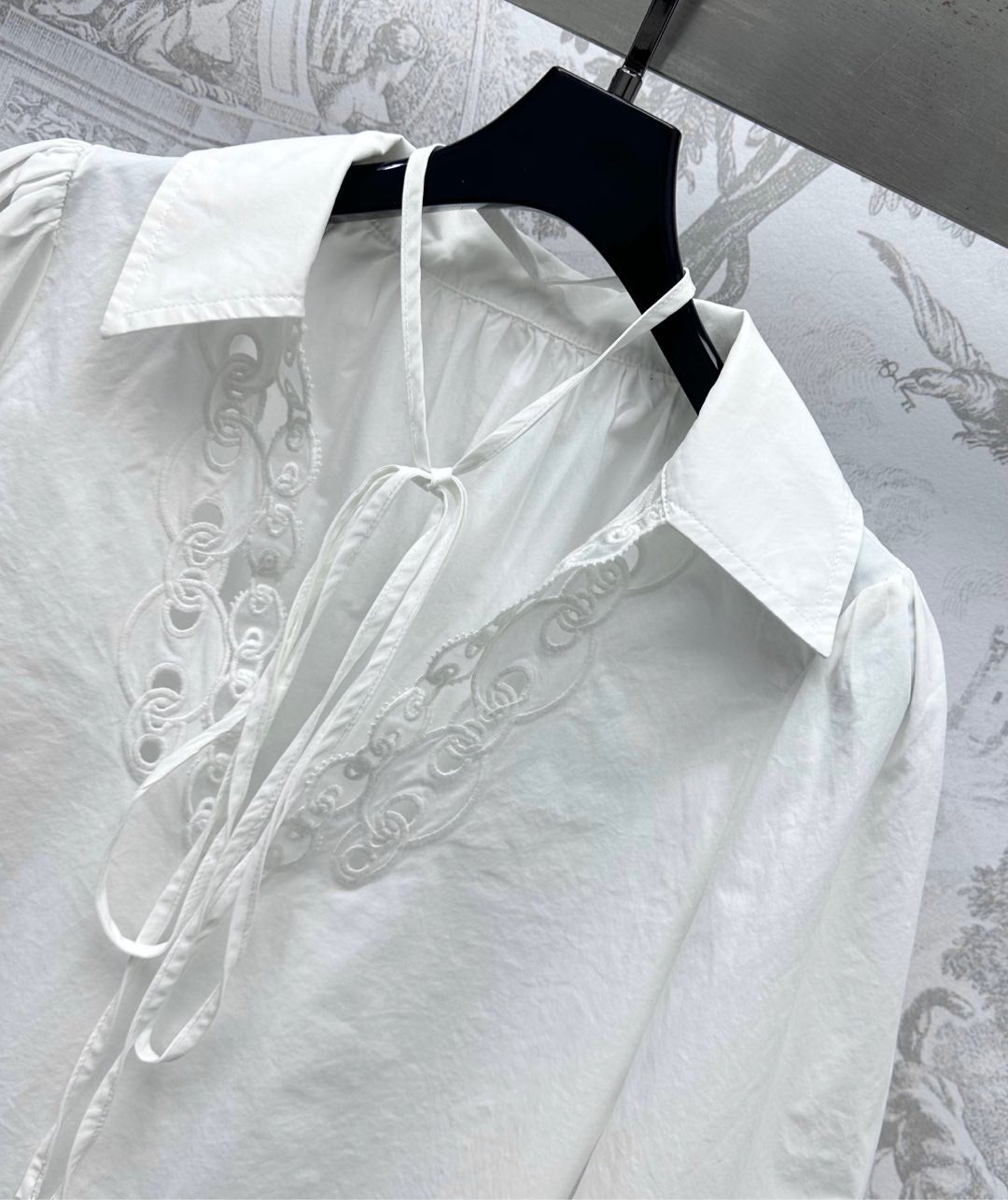 GUCCI 25S EMBROIDERED LONG SLEEVE SHIRT 264651