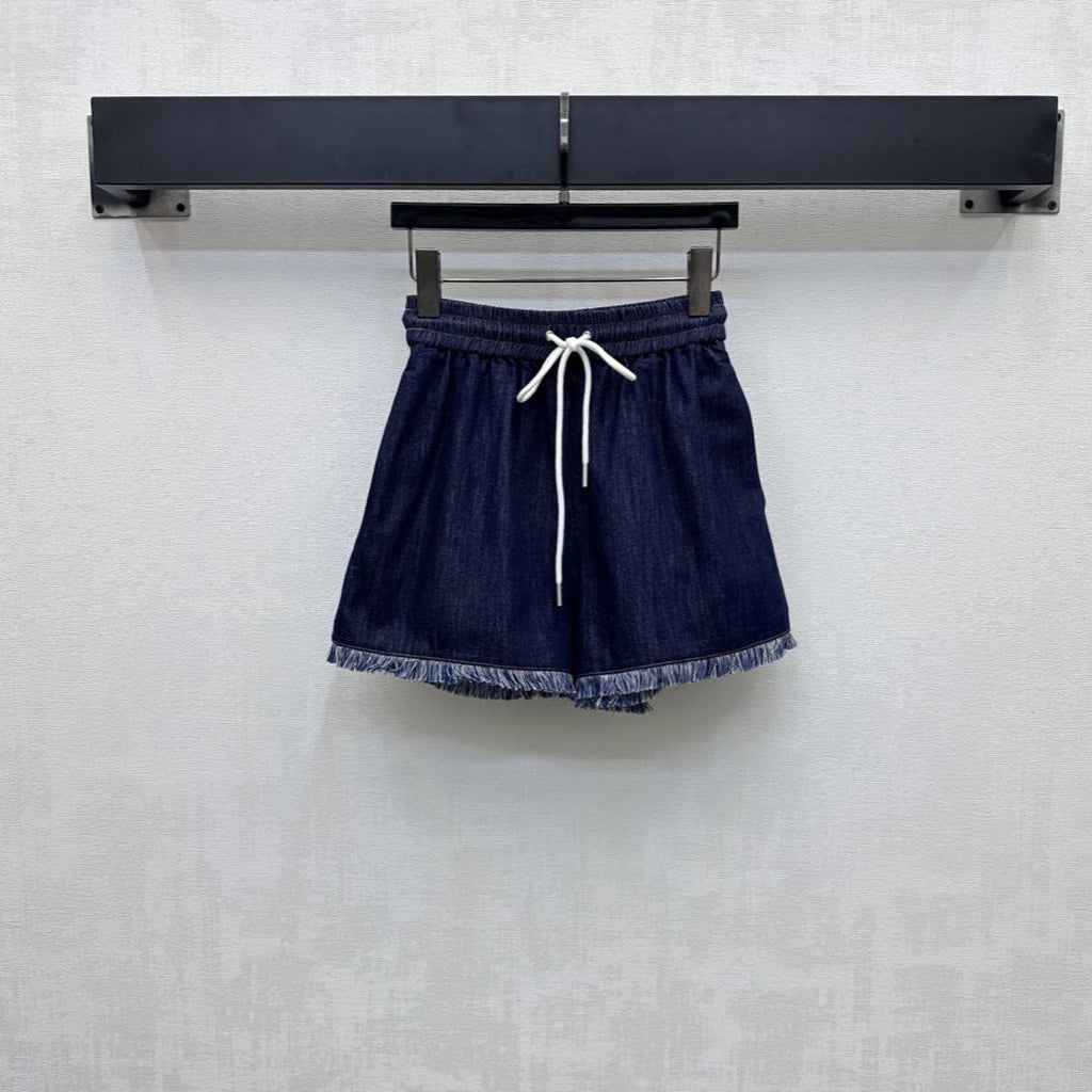 ZIMMERMAN 25S HIGH WAIST DENIM SHORTS 264693