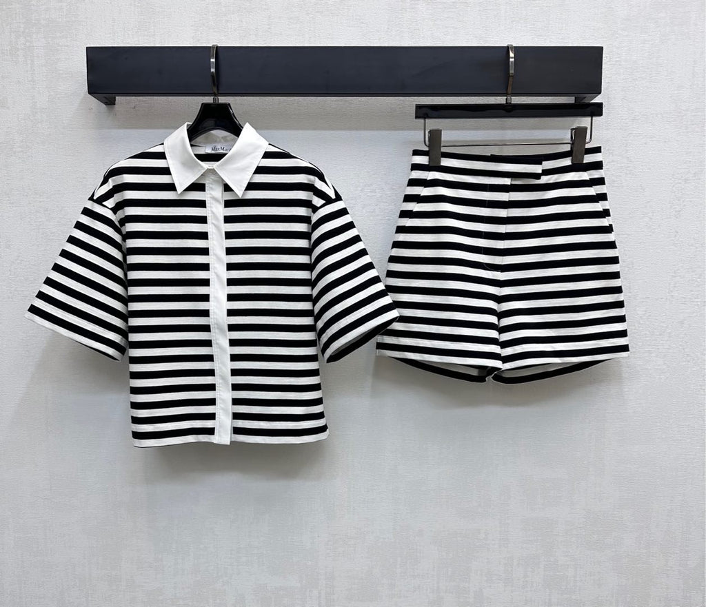 MAXMA 25S HIGH WAIST STRIPED SHORTS 264533