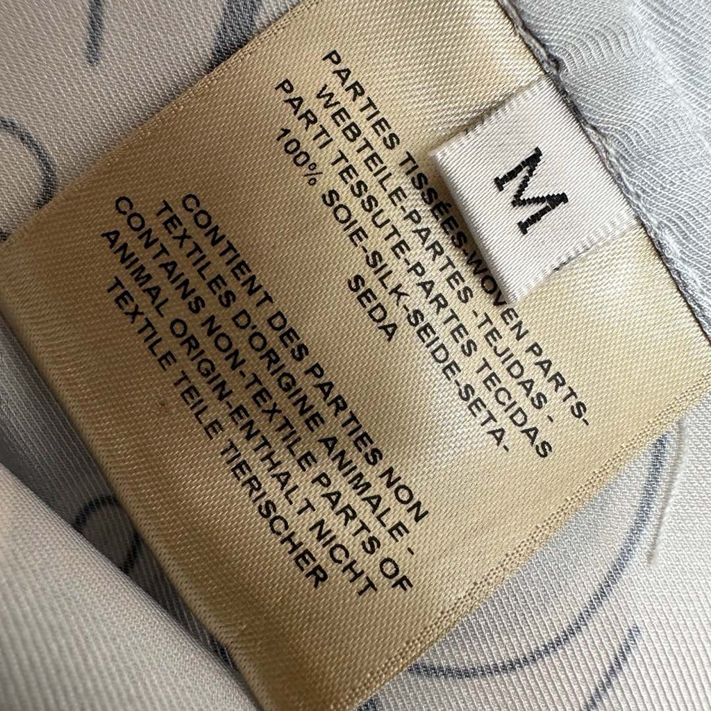 HERMES 26S CROPPED WIDE LEG SILK PANTS 584