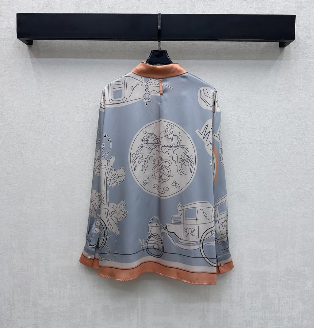 HERMES 26S LONG SLEEVE SHIRT 585