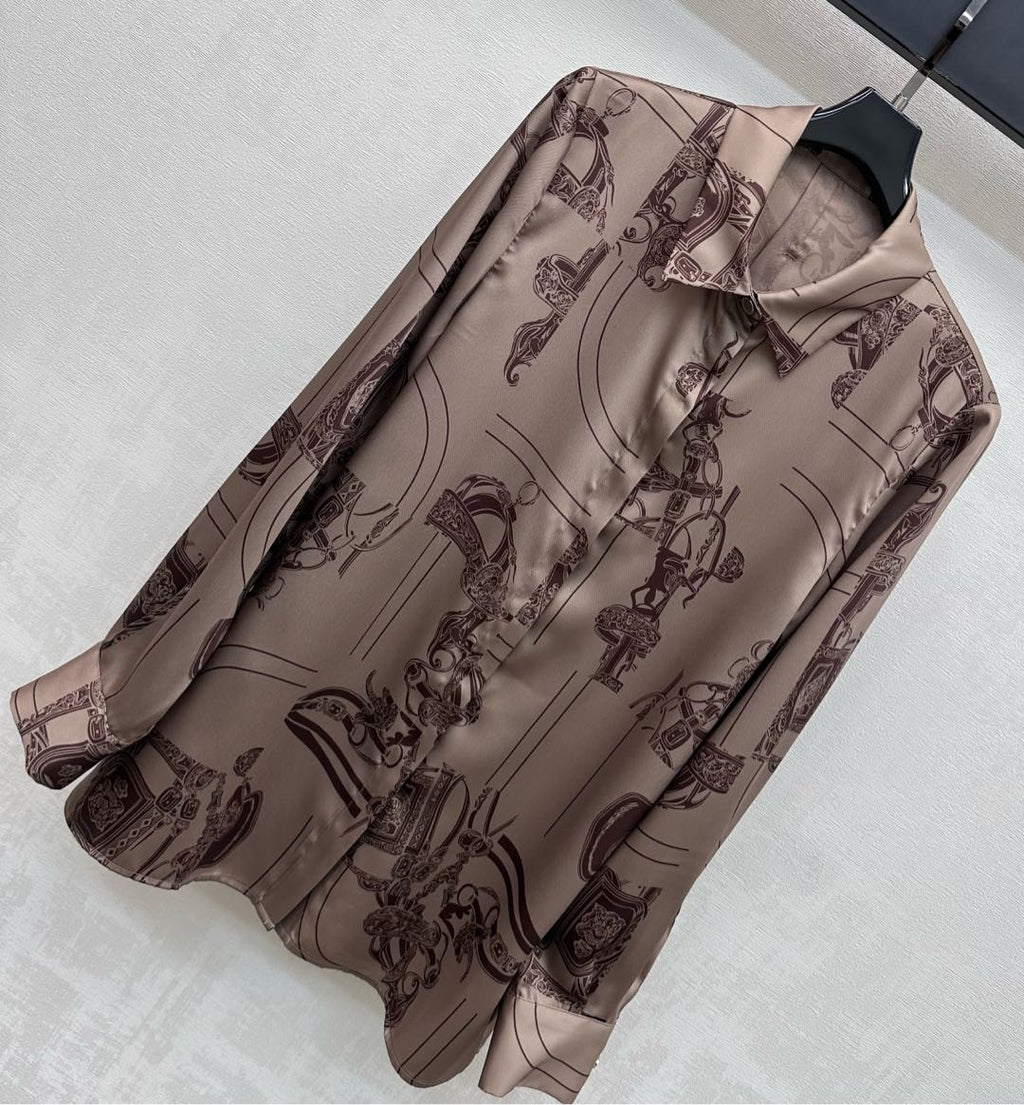 HERMES 26S LONG SLEEVED SHIRT 486