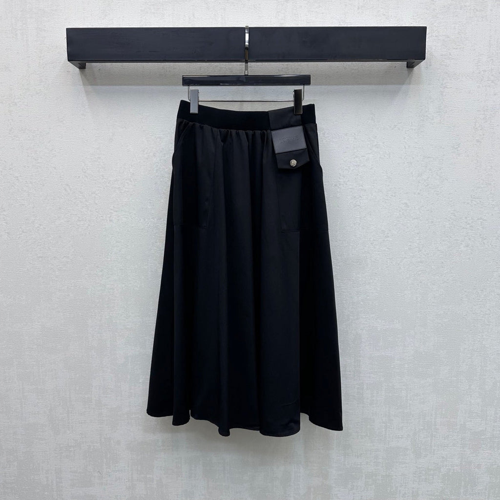 LOEWE 26S PLEATED MIDI SKIRT 495