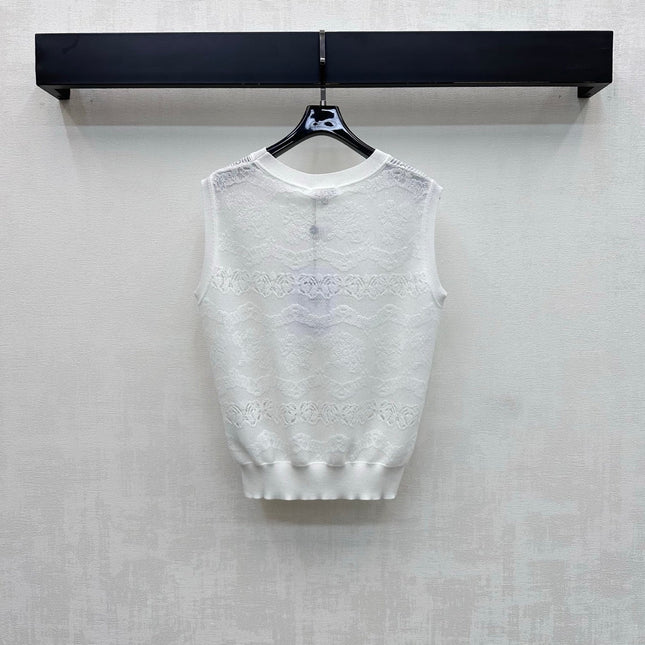 CHANEL 26S SLEEVELESS SWEATER STYLE 1063