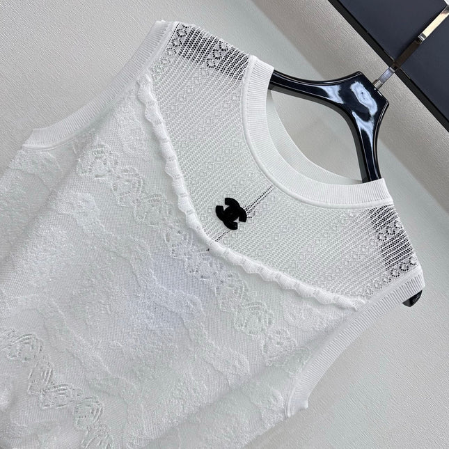 CHANEL 26S SLEEVELESS SWEATER STYLE 1063