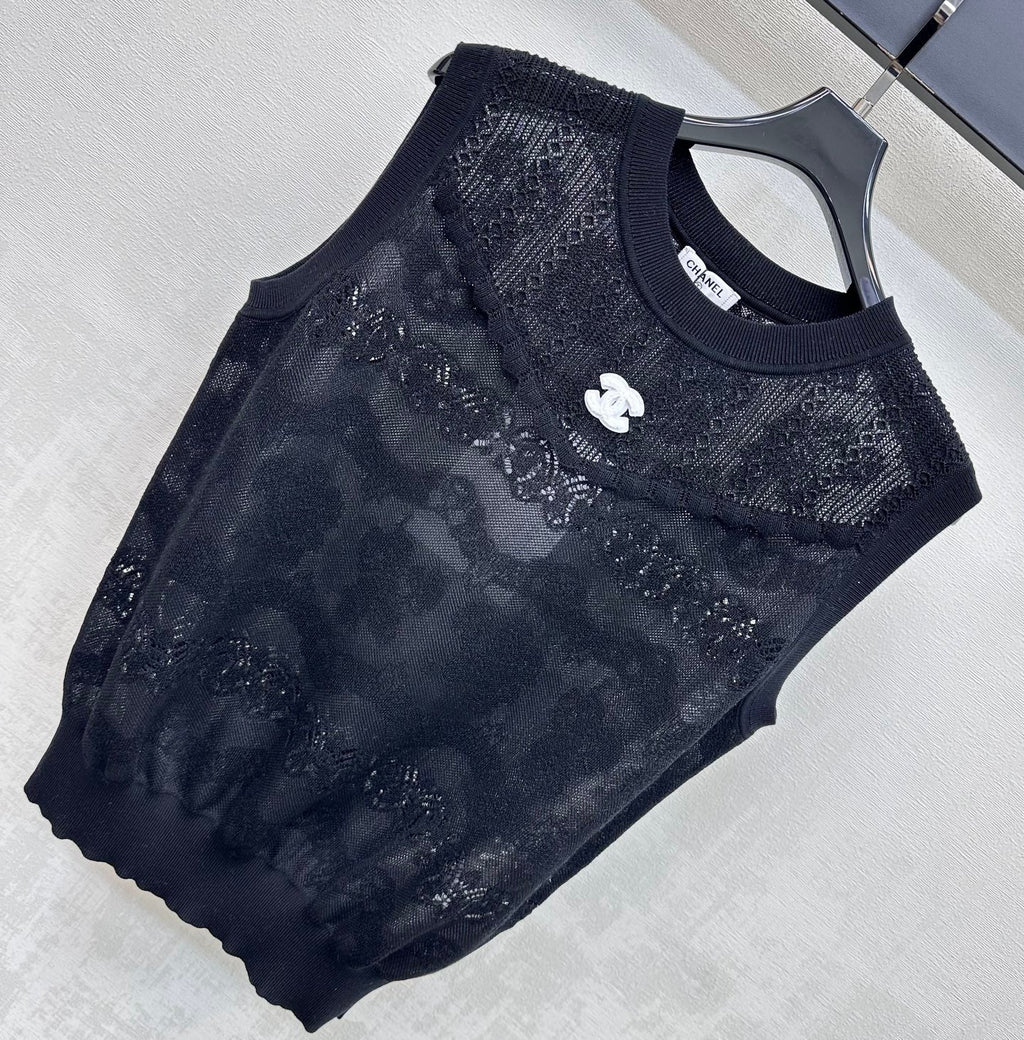 CHANEL 26S SLEEVELESS SWEATER STYLE 1064