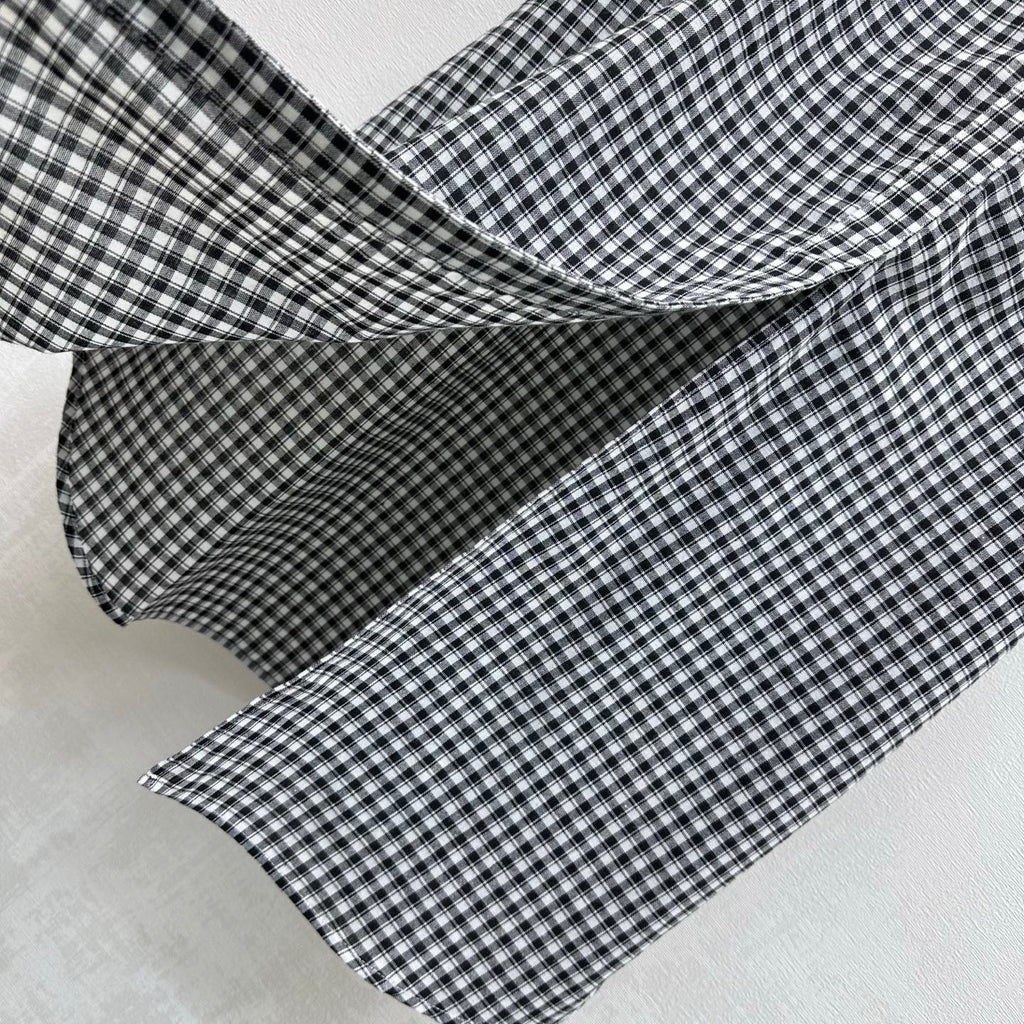 CELINE 26S GINGHAM BELTED MIDI DRESS 358