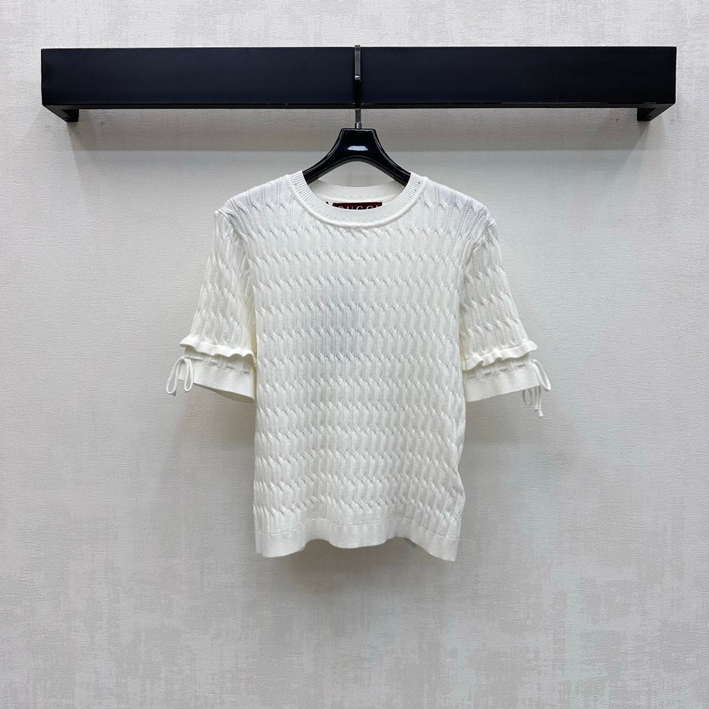 GUCCI 26S SHORT SLEEVE KNIT TOP 354