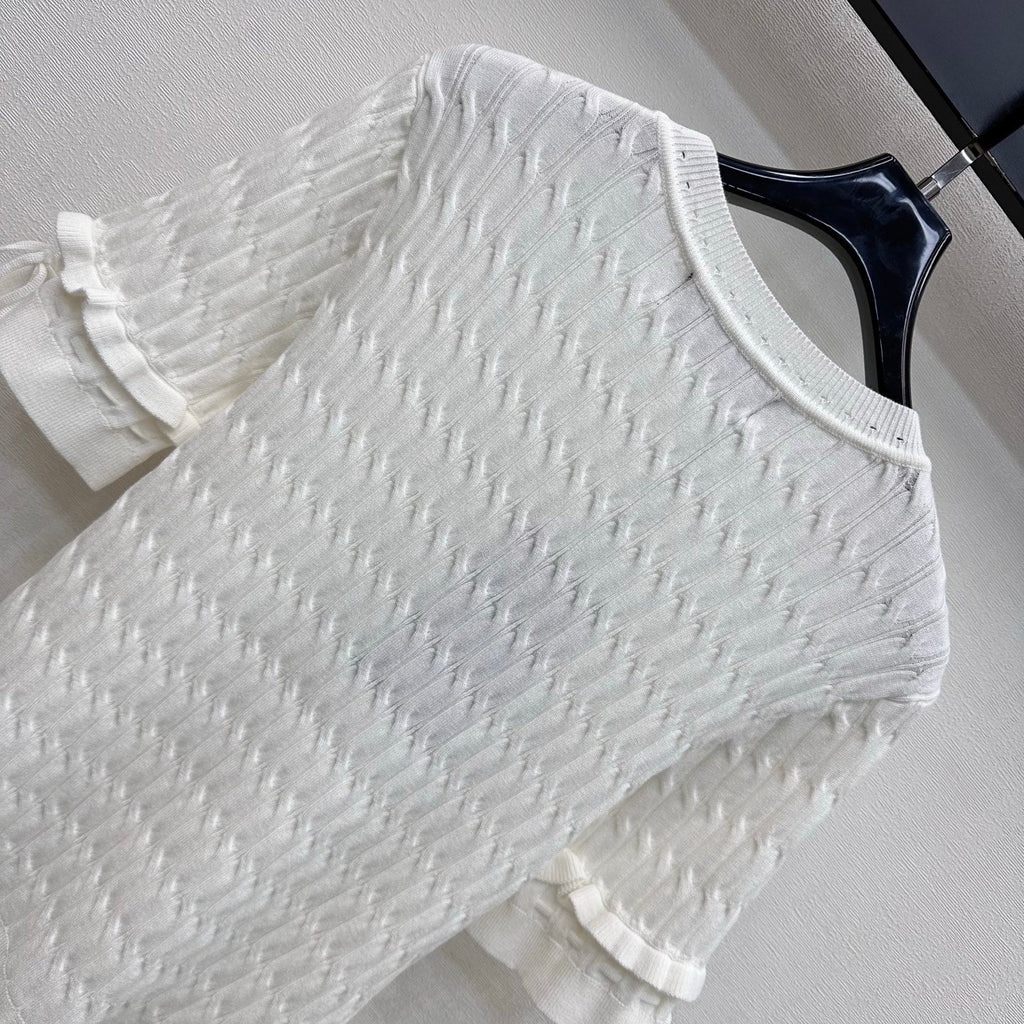 GUCCI 26S SHORT SLEEVE KNIT TOP 354