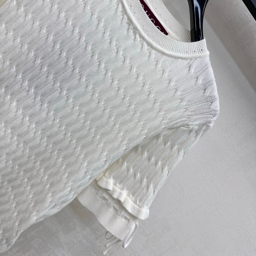 GUCCI 26S SHORT SLEEVE KNIT TOP 354