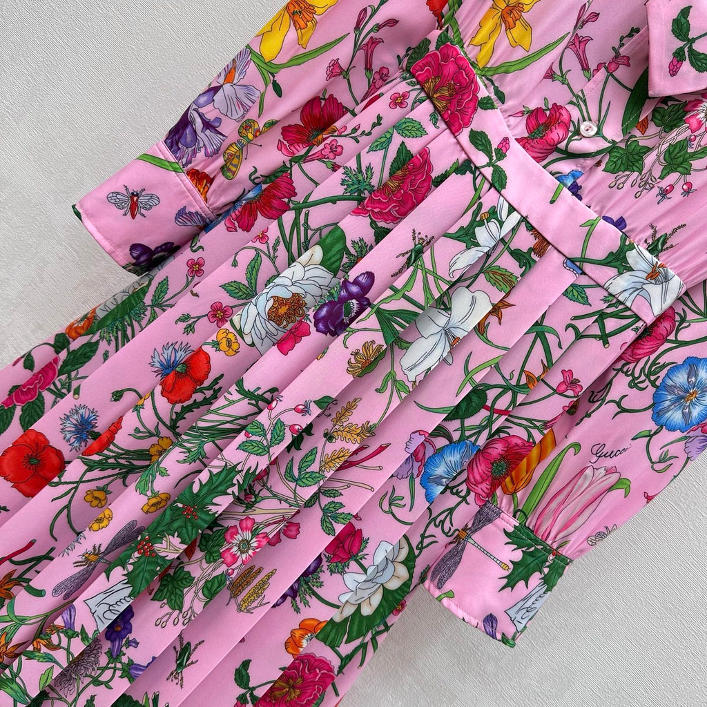 GUCCI 26S LONG PRINTED DRESS 300