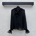 GUCCI 26S LONG-SLEEVE BOW-TIE BLOUSE 476